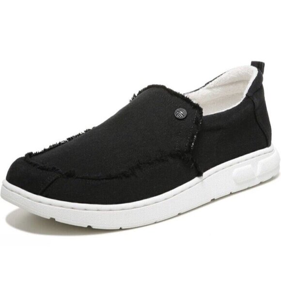 Vionic Beach Seaview‎ Casual Mens 8 Slip Black Sneakers Arch Support New - Picture 1 of 7